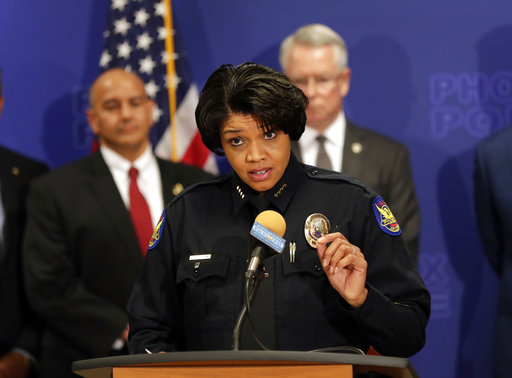 Phoenix Police Chief Jeri L. Williams announces