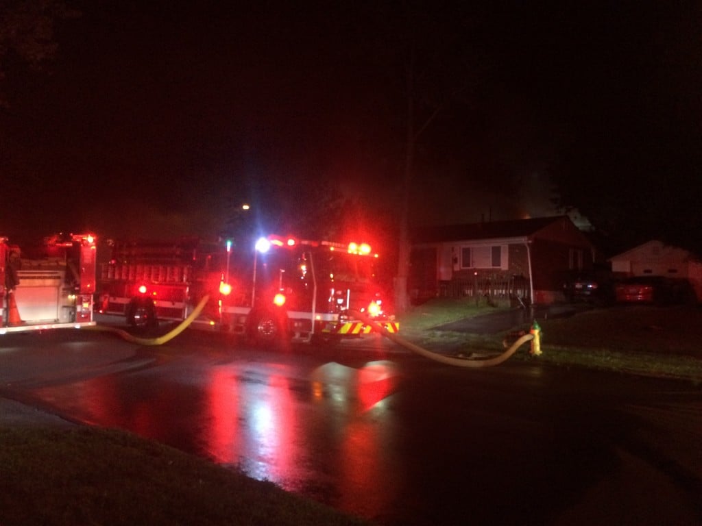 House fire on Keeneland Court in Lexington 7-22-17