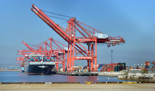 Hanjin ships stuck off the coast of Long Beach are being unloaded Saturday