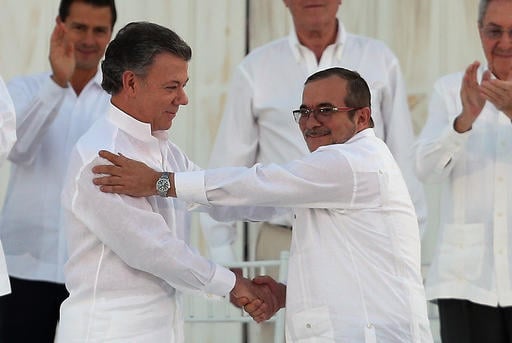 Colombias President Juan Manuel Santos