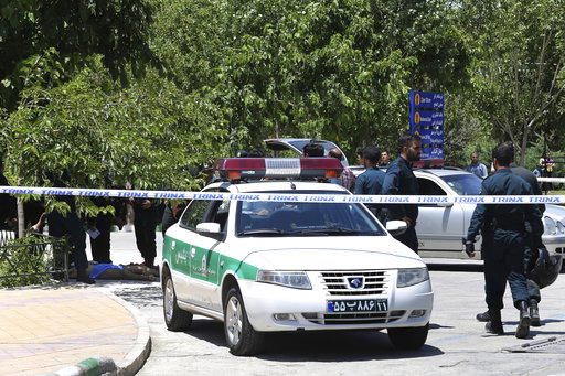 The body at background left