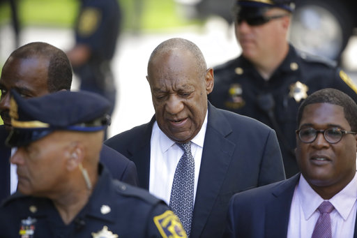 Bill Cosby arrives for his sexual assault trial at the Montgomery County Courthouse in Norristown