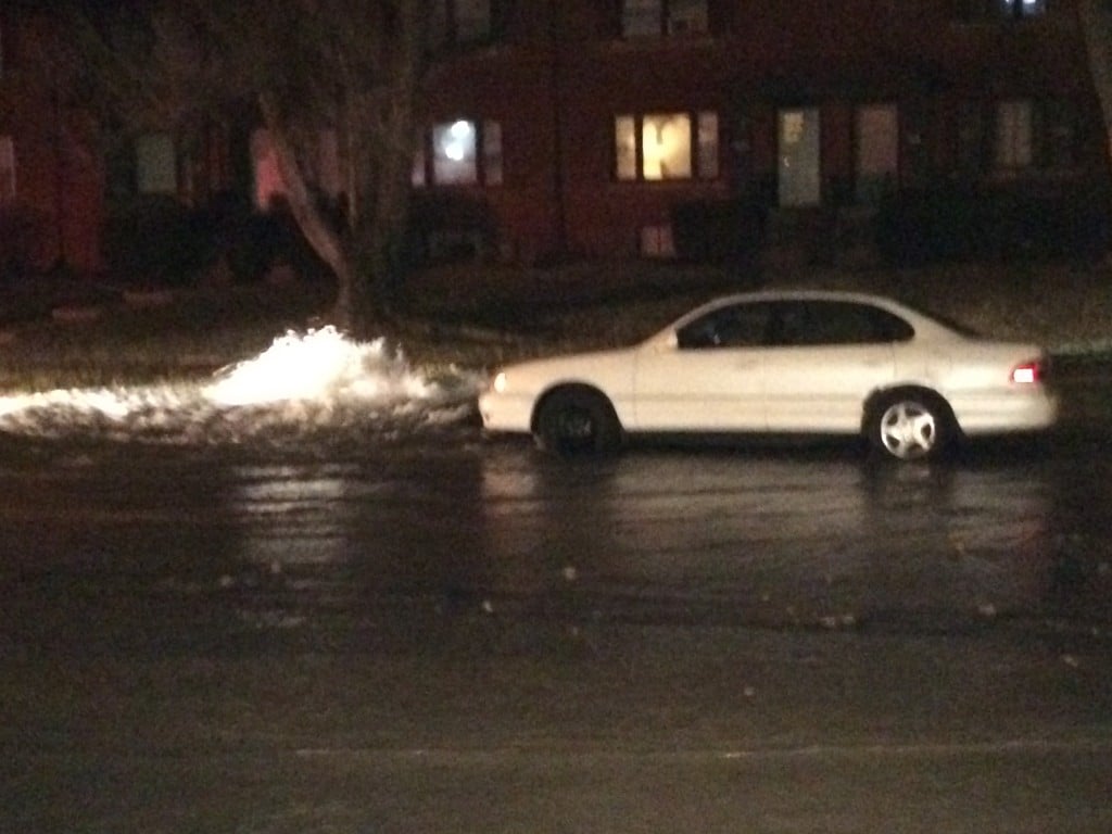 Water main break on Coburn Boulevard in Lexington 1-17-17