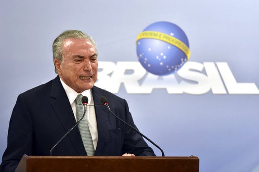 Brazil's President Michel Temer says he will fight allegations that he endorsed the paying of hush money to an ex-lawmaker jailed for corruption