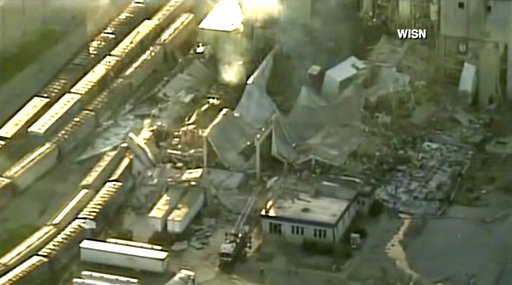 In this image taken from a video by WISN-TV