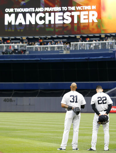 New York Yankees outfielders Aaron Hicks (31)