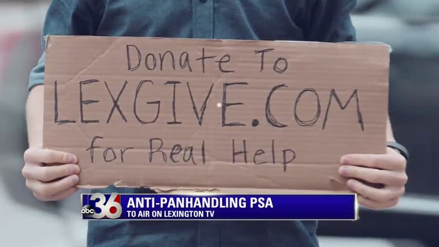 Panhandling public service announcements for Lexington TV
