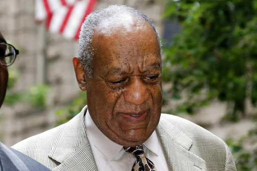 Bill Cosby arrives for the second day of jury selection in his sexual assault case at the Allegheny County Courthouse