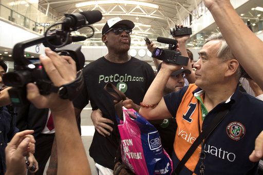 Former NBA basketball player Dennis Rodman