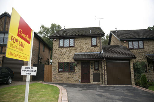 An exterior view shows the house for sale that starred onscreen as Harry Potter's childhood home in the town of Bracknell