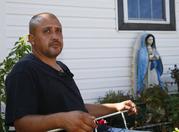 A neighbor who said he did not want to give his name