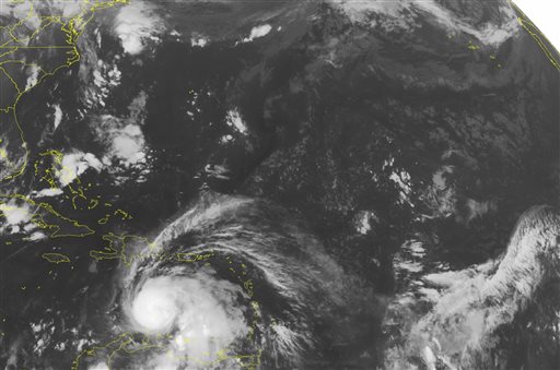 This NOAA satellite image taken Friday