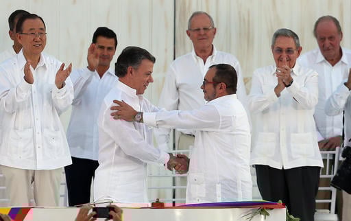 Colombias President Juan Manuel Santos