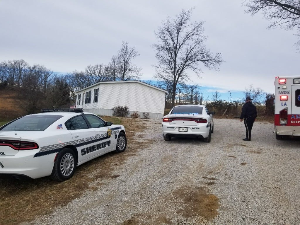 Shooting scene off Slate Lick Road in Laurel County 12-6-17.  A 16-year old boy accused of shooting Timothy Dewayne Smith