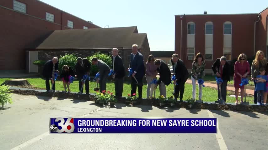 Groundbreaking for new Sayre Lower School in Lexington 4-13-17