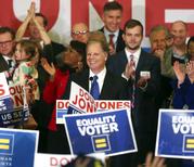 Democrat Doug Jones speaks Tuesday
