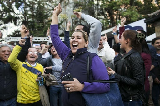 Opponents to the peace deal signed between the Colombian government and rebels of the Revolutionary Armed Forces of Colombia