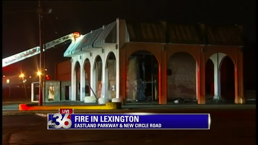 The lone building left standing of what's left of the Continental Inn hotel in Lexington set on fire by arsonist 1-28-16