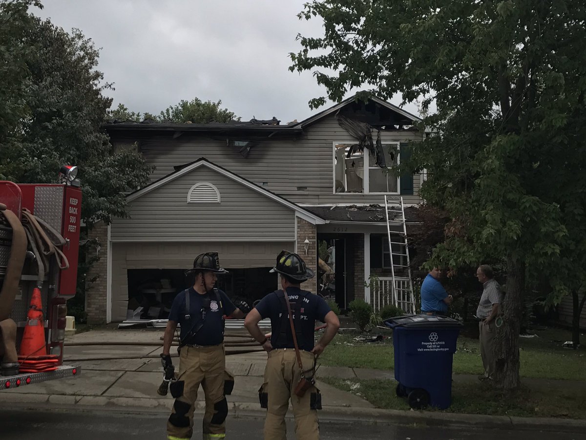 Three firefighters hurt while battling Lexington house fire - WTVQ