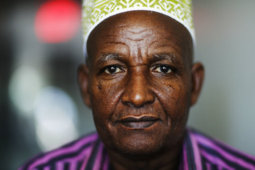 Somalian refugee Mohamoud Saed sits for a portrait in Clarkston