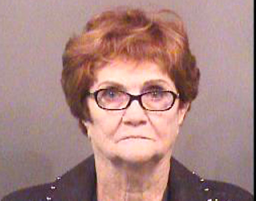 This booking photo released by Sedgwick County Sheriff's Office shows Lila Mae Bryan of Mesquite