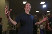 Pastor Joel Olsteen gives an interview at his Lakewood Church in Houston