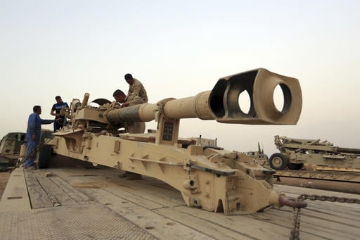 Iraq's elite counter-terrorism forces prepare for an operation to re-take the Islamic State-held City of Mosul