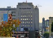 The Los Angeles Times building is seen in downtown Los Angeles on Wednesday