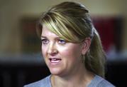 Nurse Alex Wubbels speaks during an interview