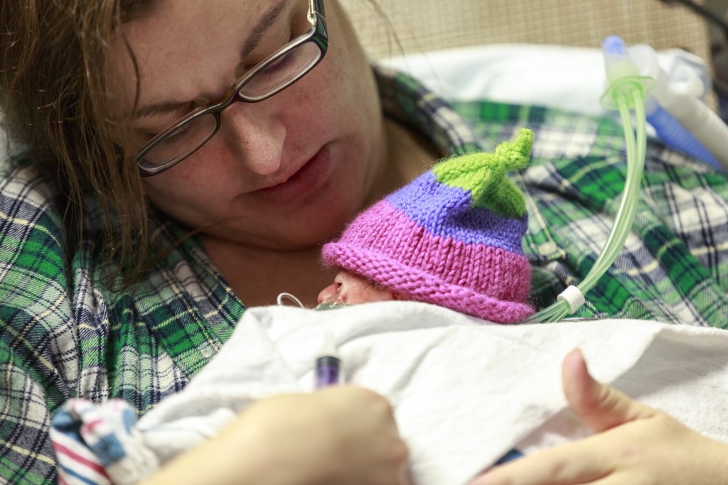 The Schaftlein quintuplets were born on their mother's birthday. The four girls and one boy were born to Katie and Lucas Schaftlein at 29 weeks 5 days gestation. Savannah