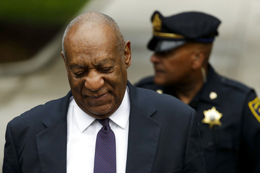 Bill Cosby arrives for his sexual assault trial at the Montgomery County Courthouse