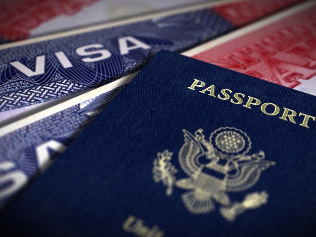 US passport and visa
