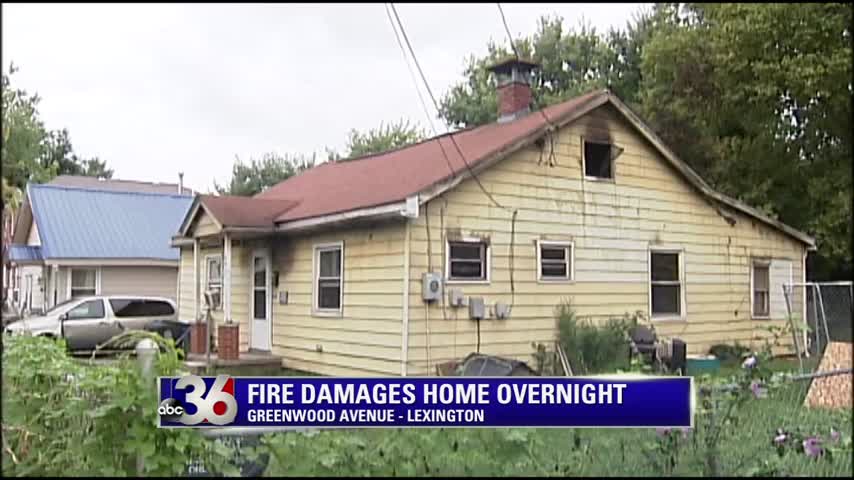 Greenwood Avenue house fire in Lexington 8-21-16