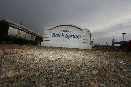 A sign sits in welcome to those entering Balch Springs