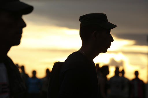 Rebels wait of the start of the X Conference of the Revolutionary Armed Forces of Colombia