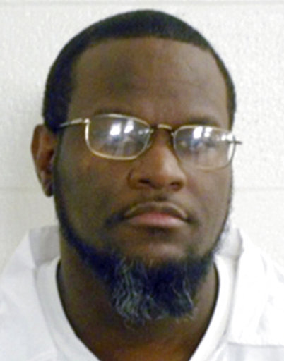 FILE - This undated file photo provided by the Arkansas Department of Correction shows death-row inmate Kenneth Williams. Williams' scheduled execution on April 27