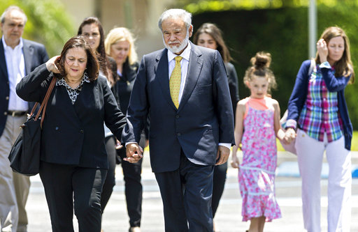 Dr. Salomon Melgen holds hands with his wife