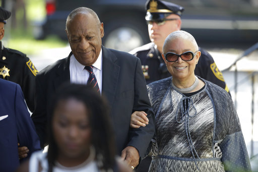 Bill Cosby arrives for his sexual assault trial with his wife Camille Cosby