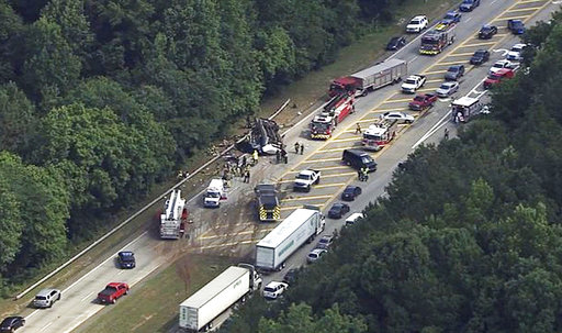 In this image made from video by WSB-TV Atlanta