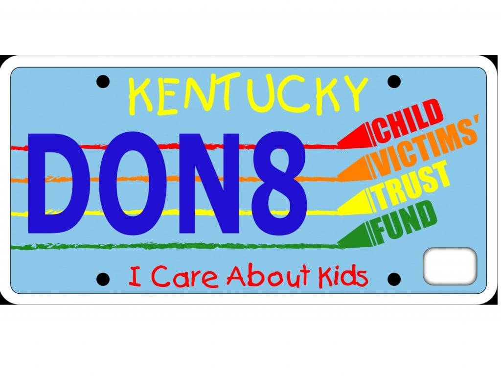I Care About Kids License Plate