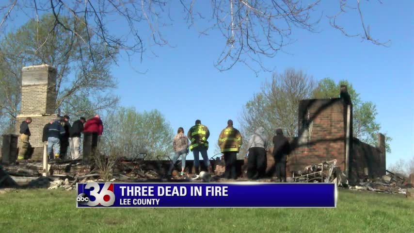 Three people died in apartment building fire in Lee County on 4-5-16