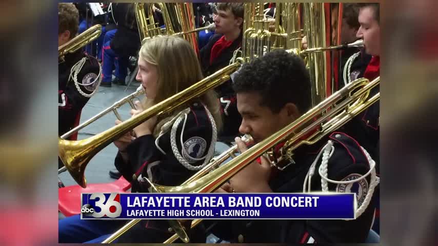 Lafayette Area Band Concert at Lafayette High School in Lexington 12-13-17