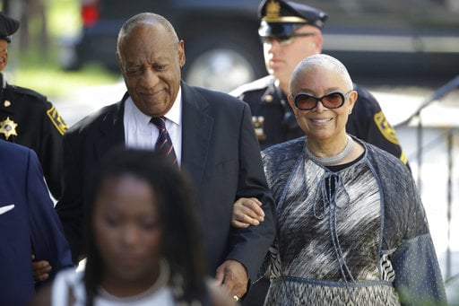 Bill Cosby arrives for his sexual assault trial with his wife Camille Cosby