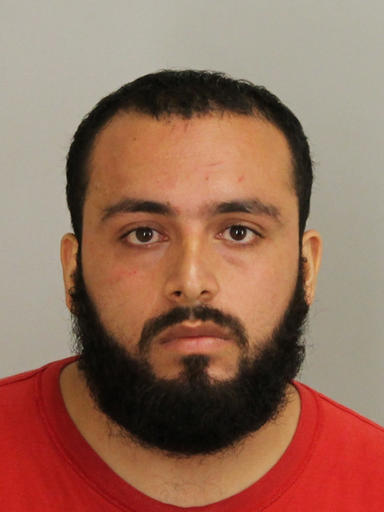 FILE - This Sept. 2016 file photo provided by Union County Prosecutor's Office shows Ahmad Khan Rahami.  Prosecutors say Ahmad Khan Rahamis hearing is scheduled for Thursday