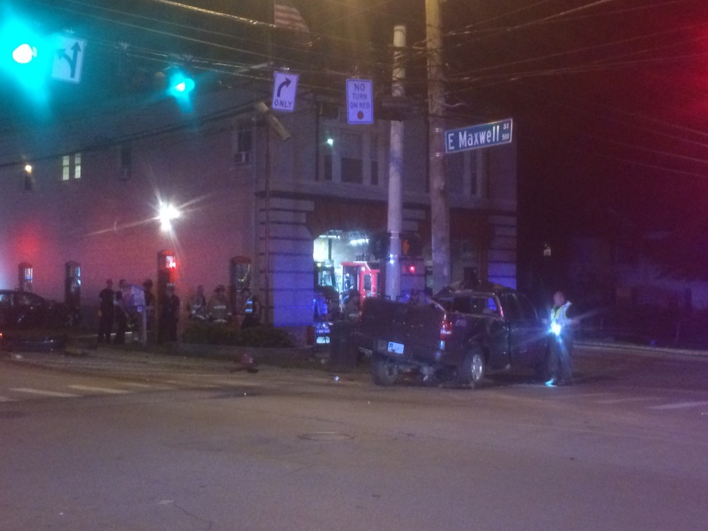 Fatal accident in front of Lexington Fire House at East Maxwell Street and Woodland Avenue 6-6-17