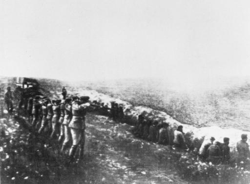 FILE - This is a 1942 file photo of a  photo found on the body of the Nazi officer killed in Russia