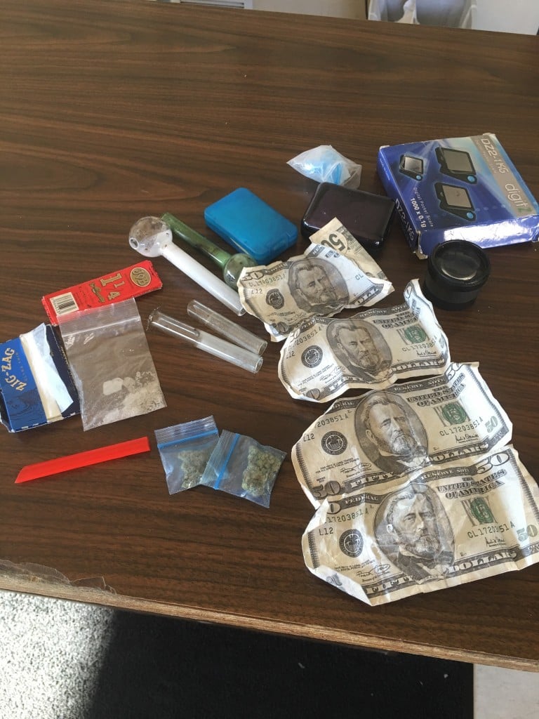 Drugs and counterfeit money seized during traffic stop I-75 Whitley County 10-5-16 Tony Burks arrested