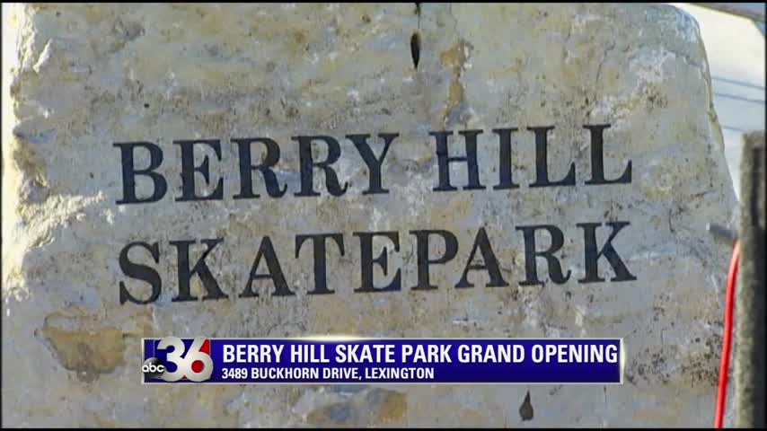 Berry Hill Skatepark on Buckhorn Drive in Lexington officially opens 11-12-15