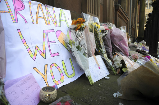 Flower tributes at St Ann's square