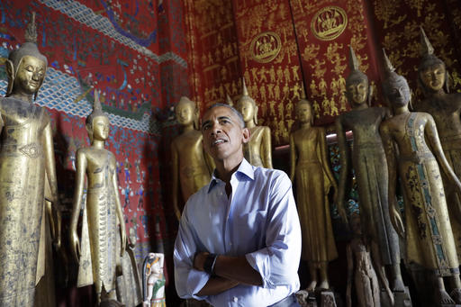 U.S. President Barack Obama pauses in the Ho Raj Rod